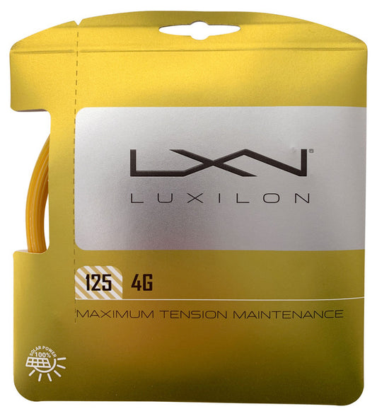 Tennis racquet string.  Luxilon 4G.